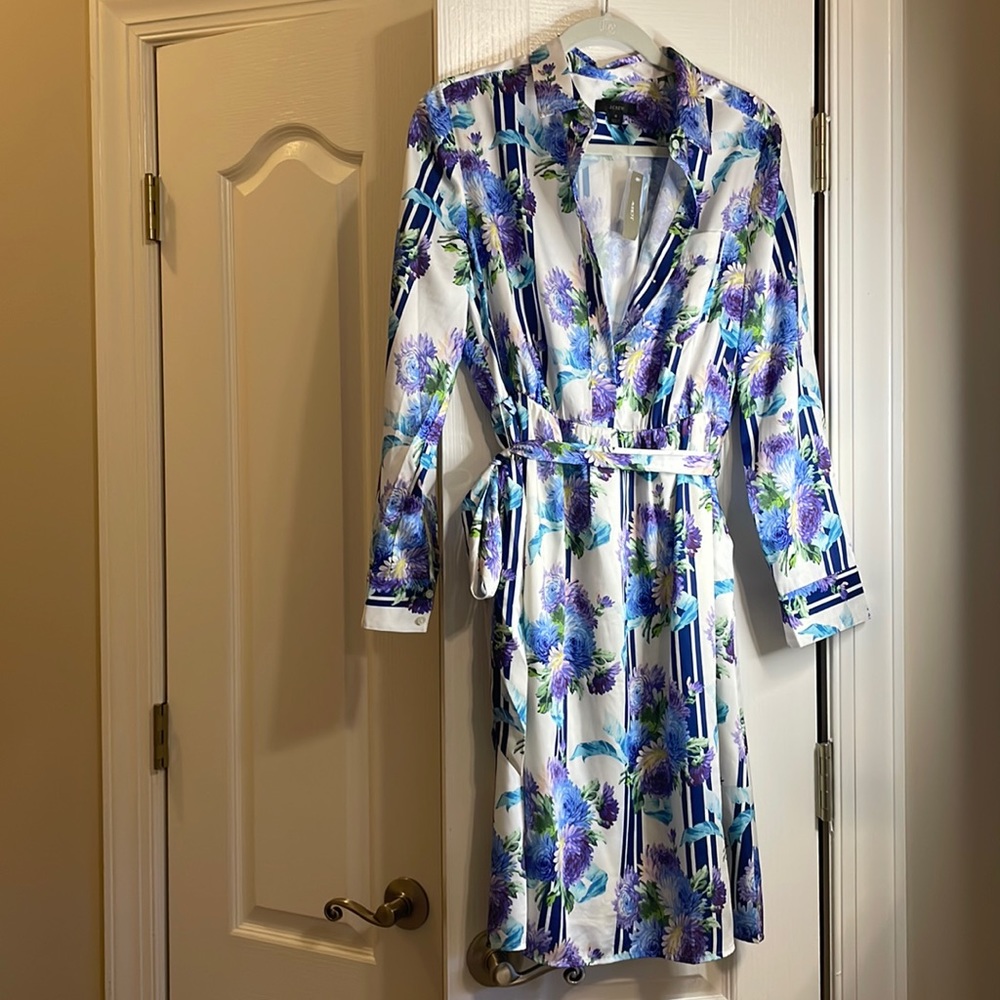 J. Crew Blue and Purple Dress